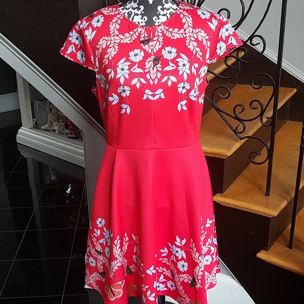 Ted Baker Red Floral Dress